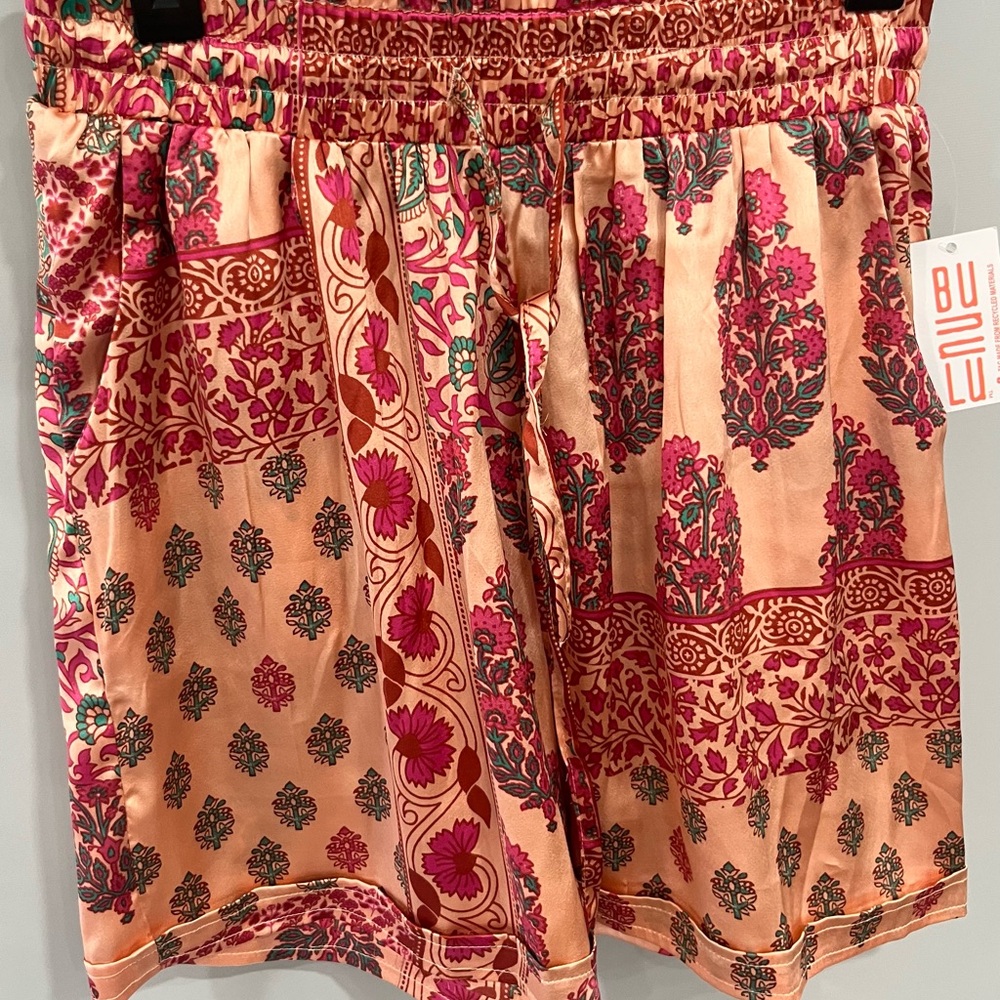 Women's High Waist Floral Patterned Shorts
